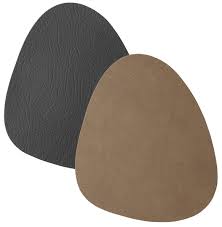 Placemats cuir pour Verres 4 pièces